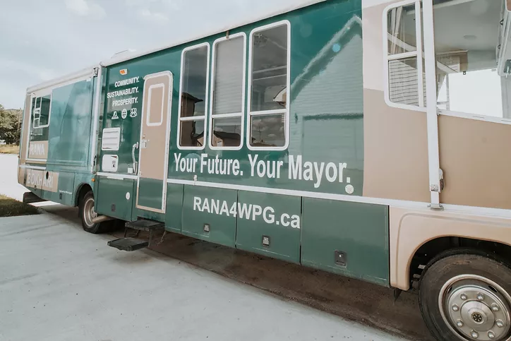 Team Rana Campaign Bus